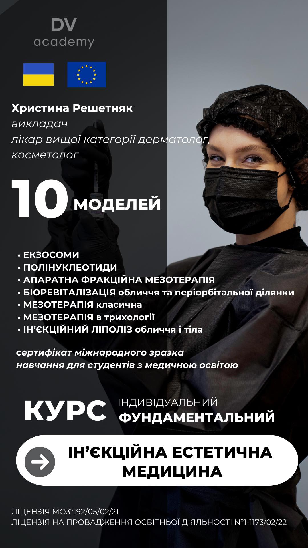 Курс «Фундамент ін’єкційної естетичної медицини PROF»